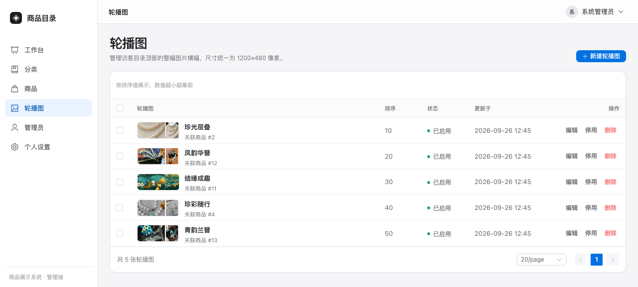 轮播图管理